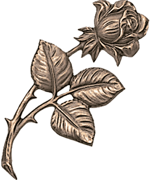Bronzeschmuck Rose